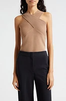 Reiss Darla Cross Neck Sleeveless Sweater Neutral at Nordstrom,