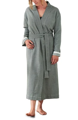 Coyuchi Gender Inclusive Mediterranean Organic Cotton Robe in Shadow at Nordstrom