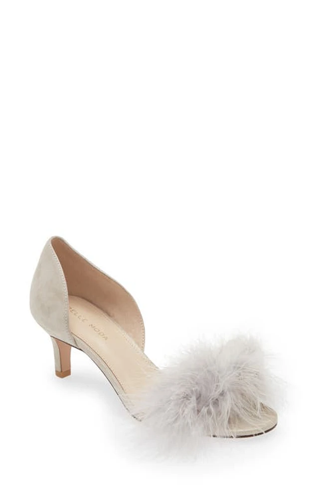 Pelle Moda Dallon Open Toe Pump Dk Taupe at Nordstrom,