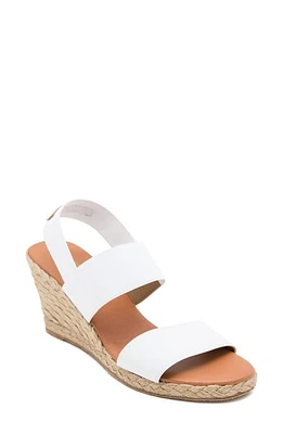 André Assous Allison Wedge Sandal Fabric at Nordstrom,