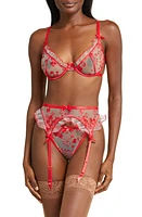 Coquette Embroidered Garter Belt & G-String Set at Nordstrom,