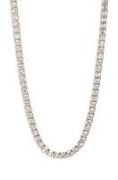 Melinda Maria The Queen's Tennis Necklace in Gold White Diamondettes at Nordstrom