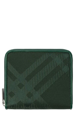 burberry Check Medium Zip Wallet in Vine at Nordstrom