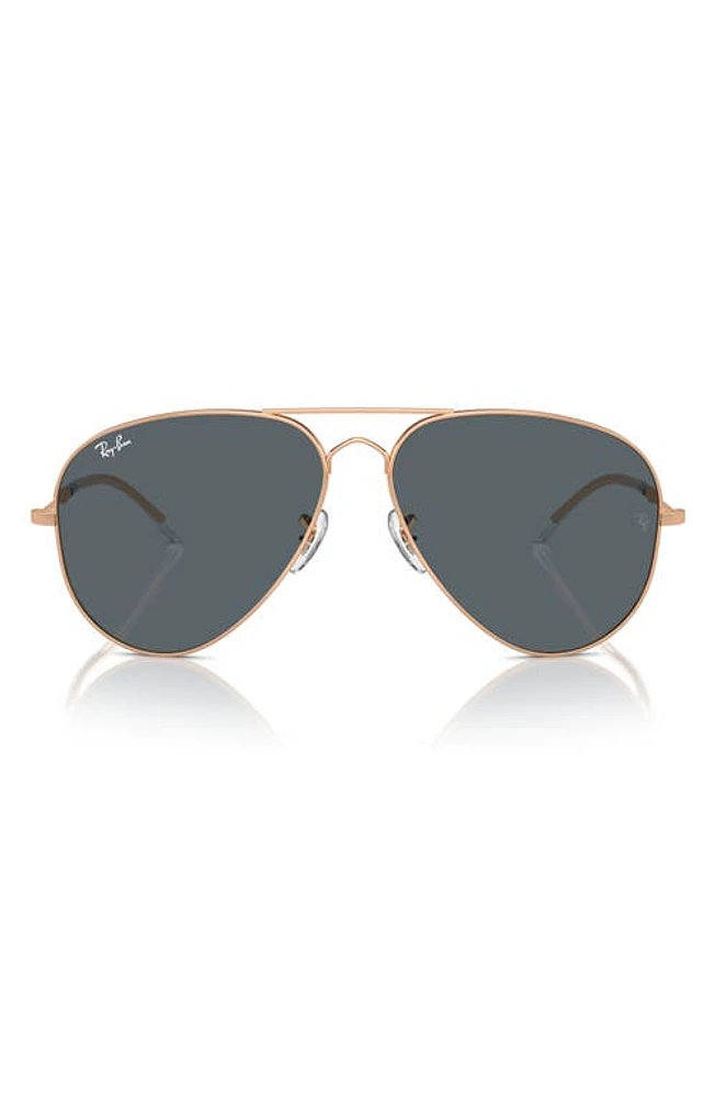 Ray-Ban Old Aviator 58mm Sunglasses in Rose Gold at Nordstrom