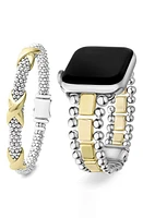 LAGOS Caviar Apple Watch Band & Station Bracelet Set in Silver at Nordstrom