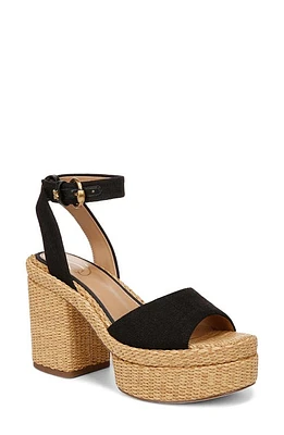 Sam Edelman Immie Ankle Strap Platform Wedge Sandal Black at Nordstrom,