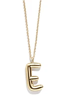 BaubleBar Bubble Initial Necklace in Gold E at Nordstrom