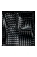 Eton Dot Silk Pocket Square in Black at Nordstrom