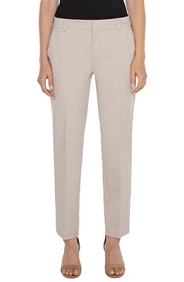 Liverpool Los Angeles Kelsey Slim Knit Twill Pants Stone/Tan at Nordstrom,