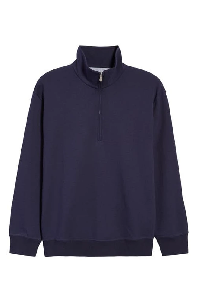 Brunello Cucinelli Quarter Zip Sweatshirt in Blue at Nordstrom, Size Medium