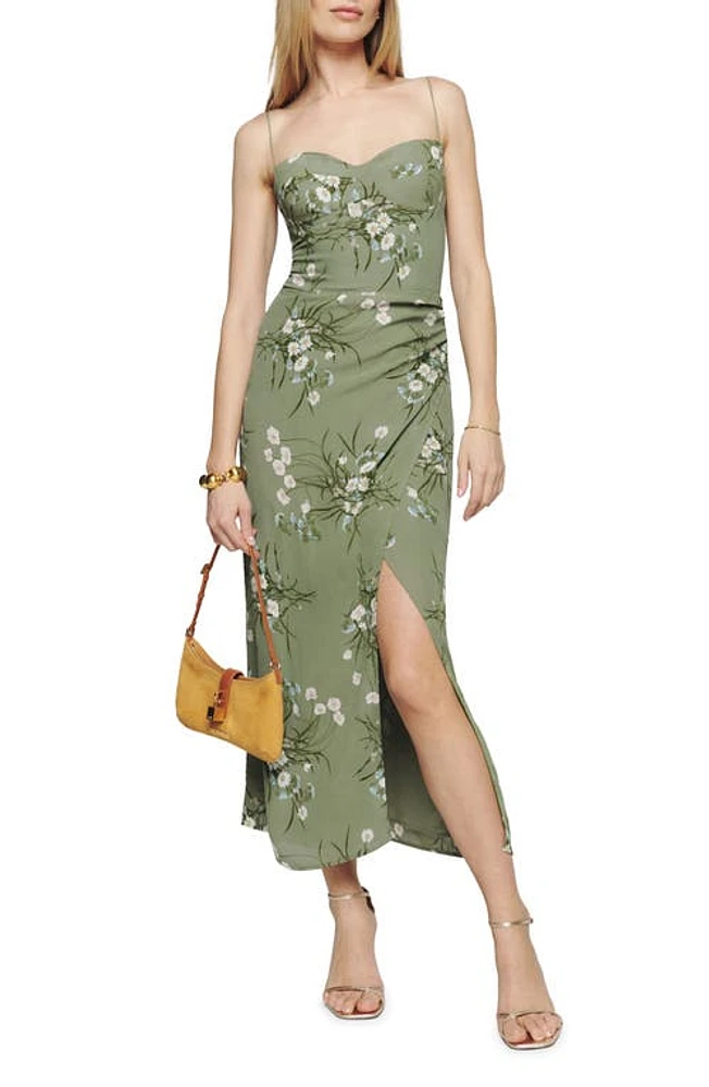 Reformation Kourtney Midi Dress in Bonita at Nordstrom, Size 4