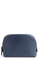 ROYCE New York Personalized Small Cosmetic Bag in Navy Blue- Gold Foil at Nordstrom