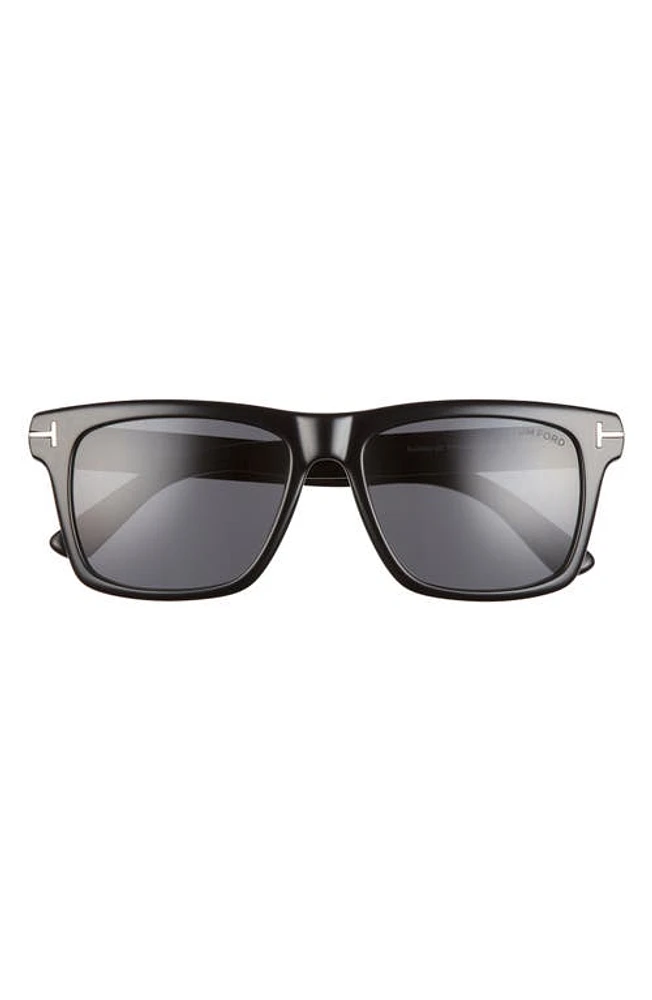 TOM FORD Buckley-02 56mm Square Sunglasses in Sblk/Smk at Nordstrom