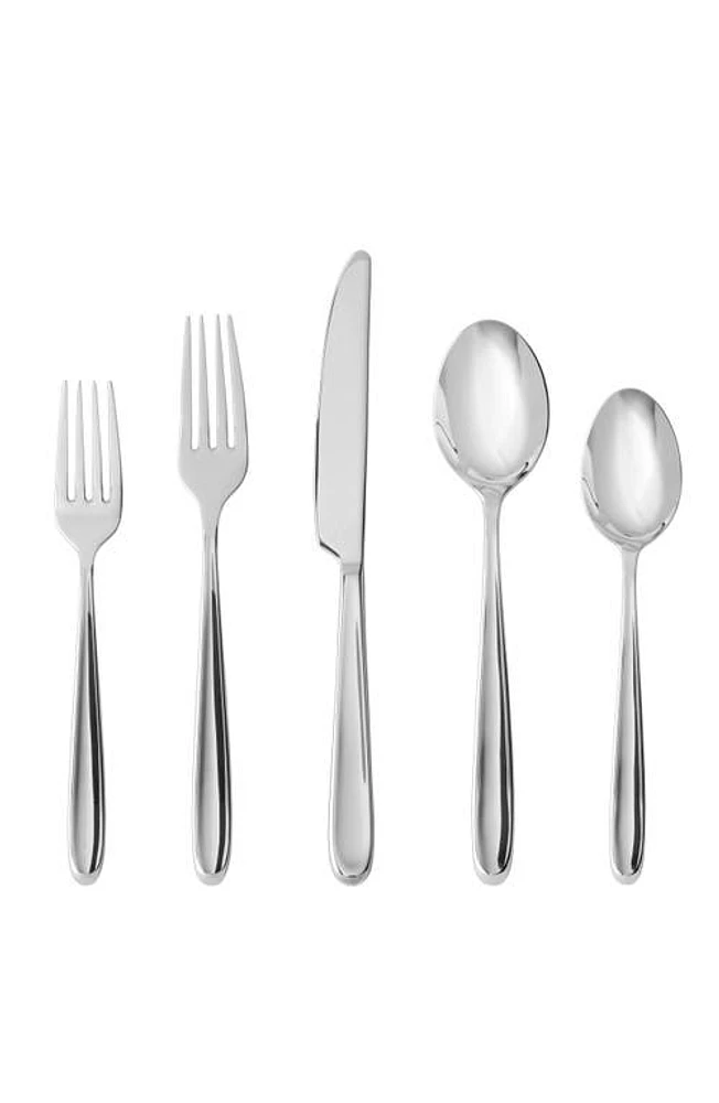 Fortessa Scoop 5-Piece Place Setting in Silver at Nordstrom