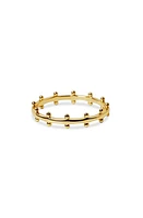 Argento Vivo Sterling Silver Bead Band Ring in Gold at Nordstrom