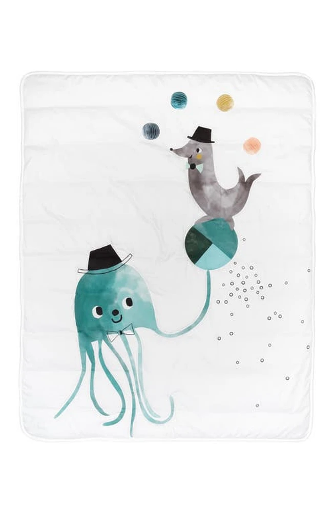 ROOKIE HUMANS Print Toddler Cotton Comforter in Jellyfish at Nordstrom