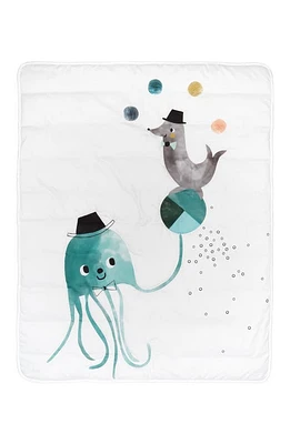 ROOKIE HUMANS Print Toddler Cotton Comforter in Jellyfish at Nordstrom