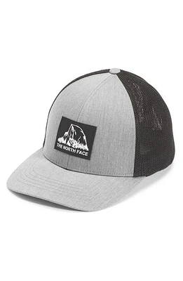 The North Face Truckee Fitted Trucker Hat in Tnf Med Grey Heather/Black at Nordstrom, Size Large