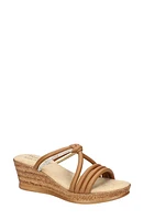 TUSCANY by Easy Street Elvera Wedge Sandal Tan at Nordstrom,