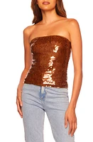 Susana Monaco Sheer Sequin Tube Top at Nordstrom,