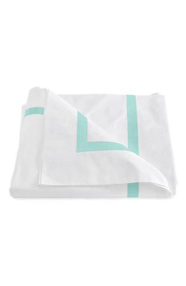 Matouk Lowell Duvet Cover in Lagoon at Nordstrom