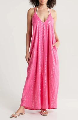 Elan V-Neck Cover-Up Maxi Slipdress at Nordstrom,