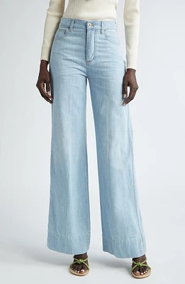 Bottega Veneta Bleached Wide Leg Jeans Light Bleach at Nordstrom, Us