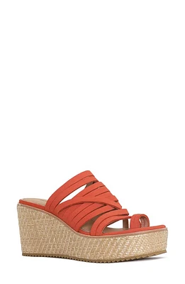 Donald Pliner Platform Wedge Sandal Coral at Nordstrom,