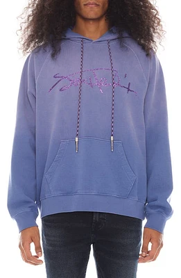 Cult of Individuality Hendrix Cotton Graphic Hoodie Purple at Nordstrom,