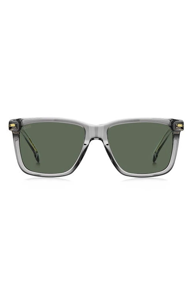 BOSS 55mm Square Sunglasses in Grey at Nordstrom