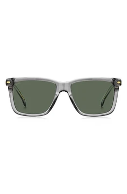 BOSS 55mm Square Sunglasses in Grey at Nordstrom