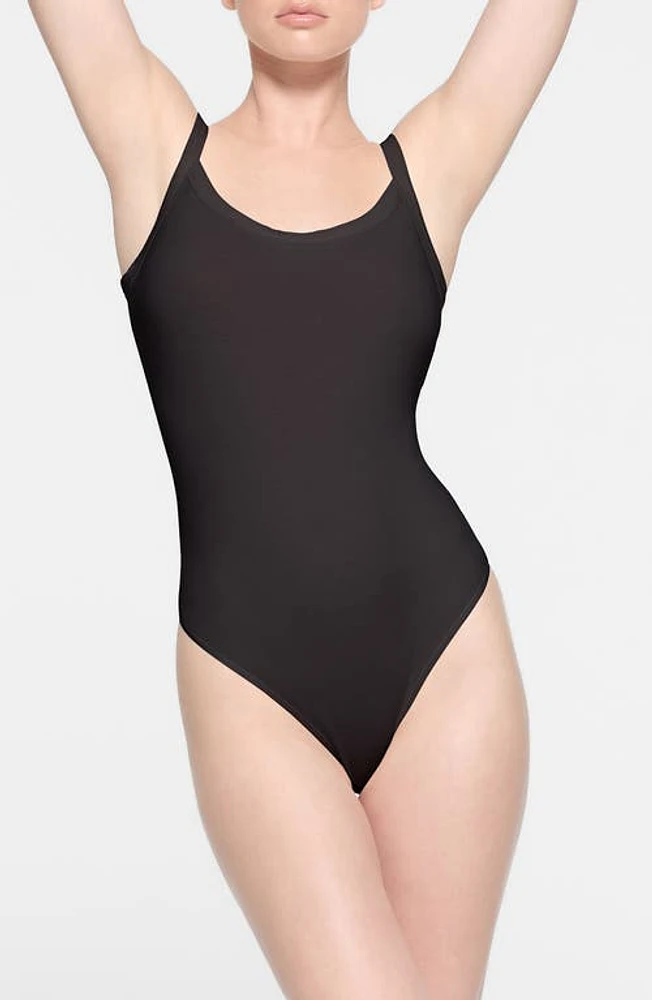 SKIMS Stretch Cotton Jersey Bodysuit at Nordstrom,