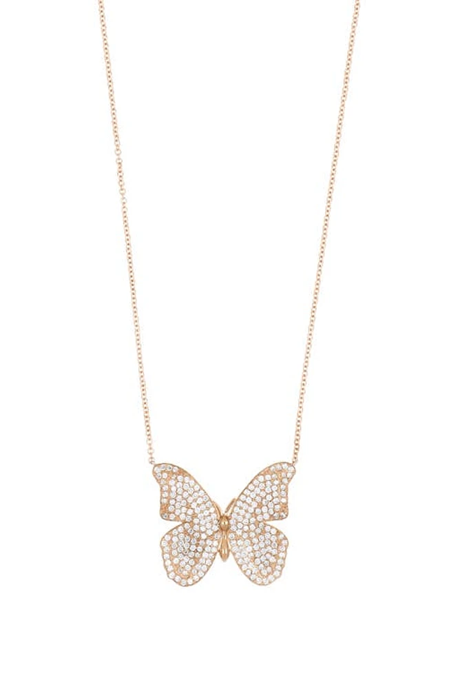 Bony Levy Diamond Butterfly Pendant Necklace in 18K Rose Gold at Nordstrom