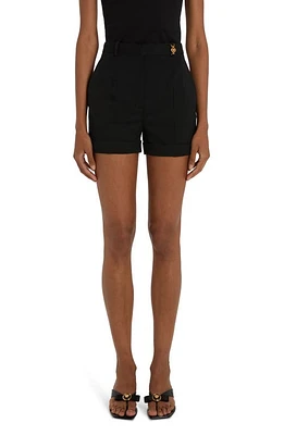 Versace Medusa Stretch Virgin Wool Shorts Black at Nordstrom, Us