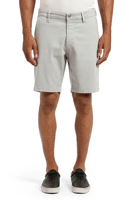 Mavi Jeans Noah Stretch Twill Flat Front Chino Shorts Pearl Blue Luxe at Nordstrom,