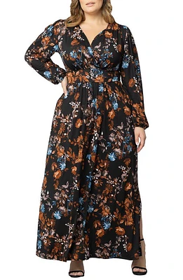 Kiyonna Kelsey Long Sleeve Maxi Dress at Nordstrom,