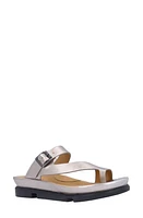 L'Amour des Pieds Alanza Toe Loop Sandal Champagne at Nordstrom,