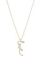 Nadri Cirque Love Pavé Cubic Zirconia Pendant Necklace in Gold at Nordstrom