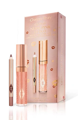 Charlotte Tilbury Glossy Lip Duo $28 Value in Nude Pink at Nordstrom