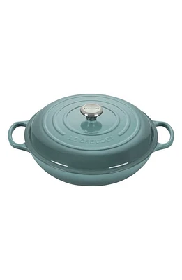 Le Creuset Signature 5 Quart Enameled Cast Iron Braiser in Sea Salt at Nordstrom