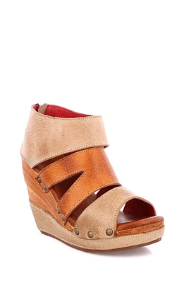 Bed Stu Jacey II Wedge Sandal Oats Pecan Rustic at Nordstrom,