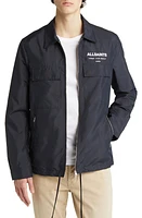 AllSaints Zito Logo Jacket Ink Blue at Nordstrom,