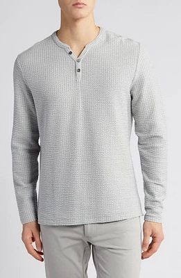 Robert Barakett Lancer Textured Henley Grey at Nordstrom,