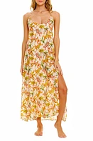 The Lazy Poet Frida Animal Print Linen Nightgown Pegasus at Nordstrom,