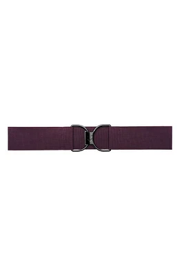 RUESPARI Sugarplum & Matte Black Clasp Stretch Belt at Nordstrom,