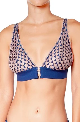 Huit Dancing Queen Wireless Bra Navy at Nordstrom,