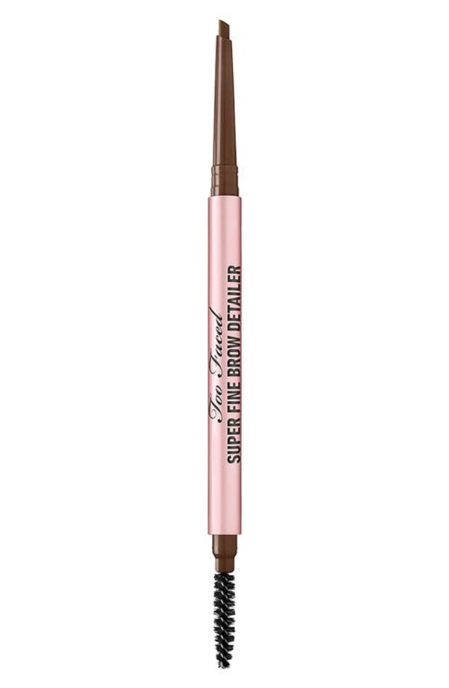 Too Faced Superfine Brow Detailer Pencil in Dark Brown at Nordstrom