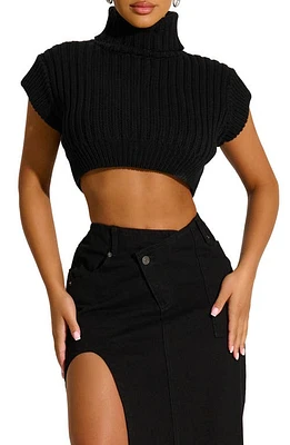 Naked Wardrobe Crop Turtleneck Sweater at Nordstrom,