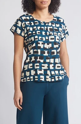 Masai Copenhagen Geometric Print Top Reflect Pond at Nordstrom,