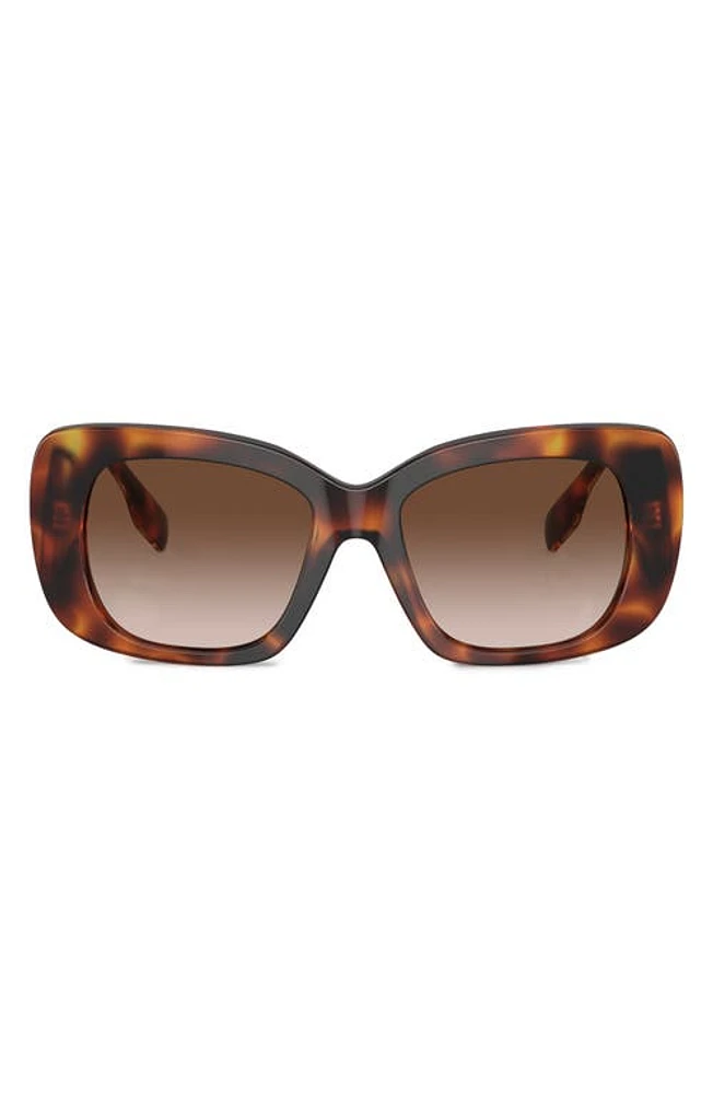 burberry 52mm Gradient Square Sunglasses in Light Havana at Nordstrom